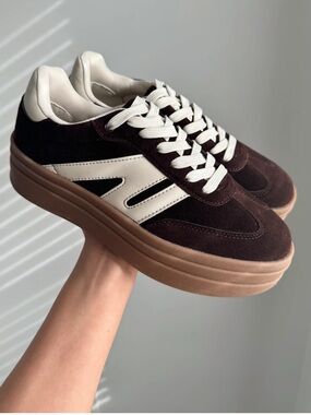 La sheelah women 7.5 brown shoes platform